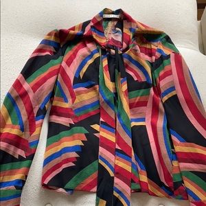 Alice & Olivia colorful blouse